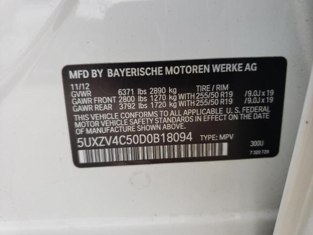 VIN 5UXZV4C50D0B18094 2013 BMW X5, Xdrive35I no.13