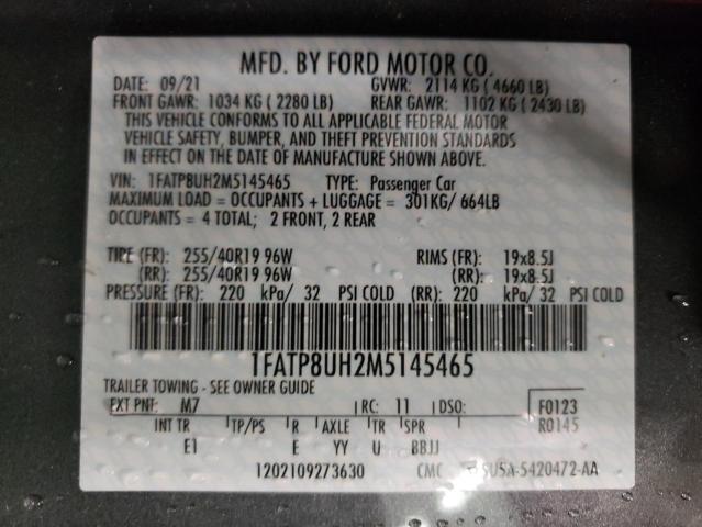 1FATP8UH2M5145465 Ford All Models MUSTANG 12