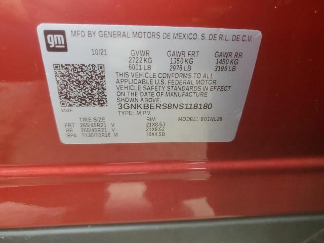 2022 CHEVROLET BLAZER RS - 3GNKBERS8NS118180