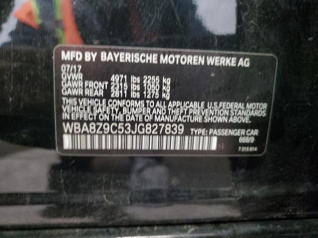 2018 BMW 330 XIGT WBA8Z9C53JG827839