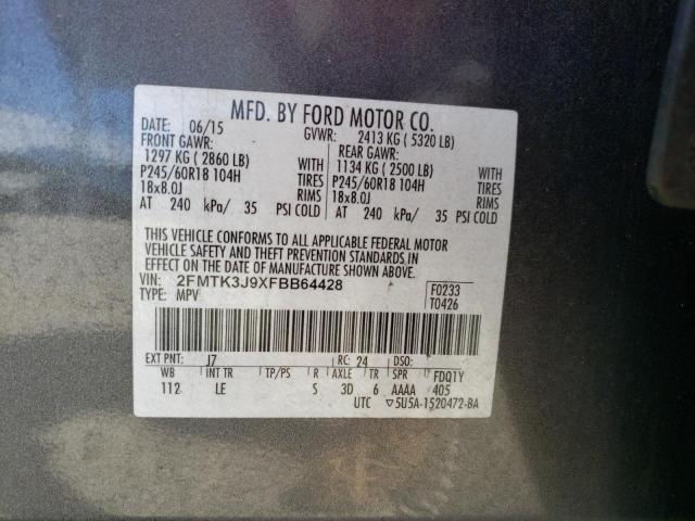 2FMTK3J9XFBB64428 Ford EDGE SEL