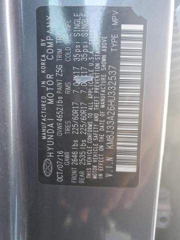 KM8J33A26HU332537 Hyundai Tucson Limited