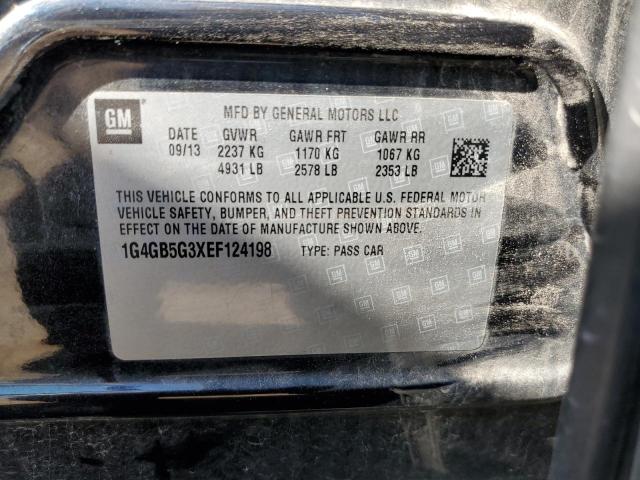 1G4GB5G3XEF124198 | 2014 Buick lacrosse