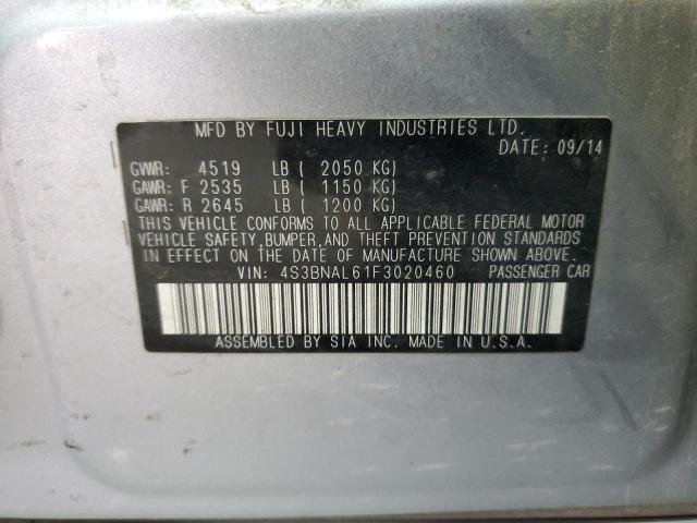4S3BNAL61F3020460 Subaru Legacy 2.5i Limited