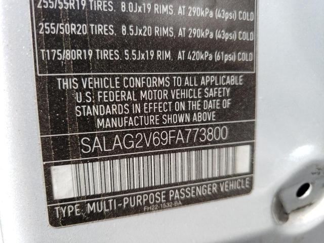 SALAG2V69FA773800 Land Rover LR4 HSE