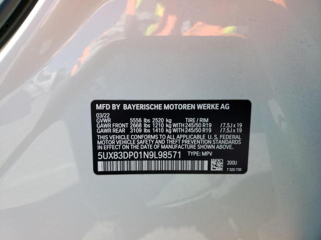 5UX83DP01N9L98571 BMW X3 M40i