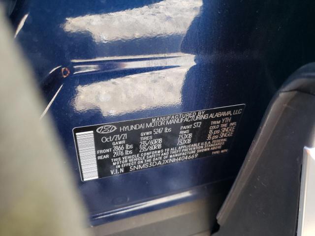 2022 HYUNDAI SANTA FE S - 5NMS3DAJXNH404669