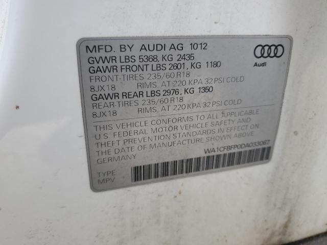 VIN WA1CFBFP0DA033067 2013 Audi Q5, Premium no.13