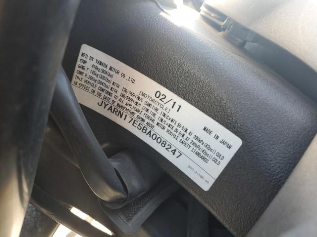 2011 YAMAHA FZ1 S JYARN17E5BA008247
