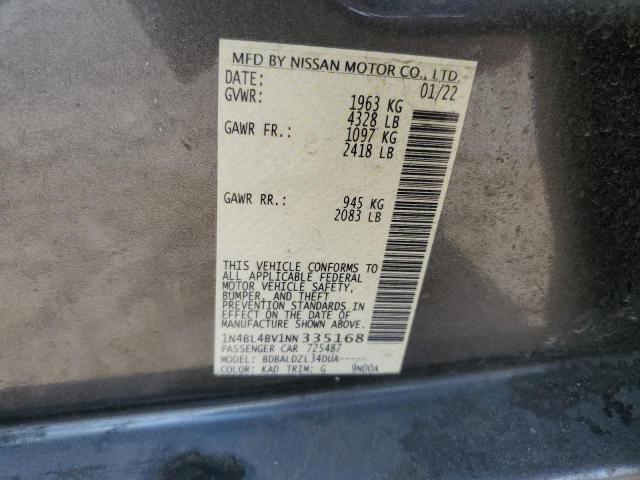 1N4BL4BV1NN335168 Nissan ALTIMA S