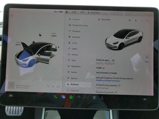 5YJ3E1EC7LF719498 | 2020 TESLA MODEL 3