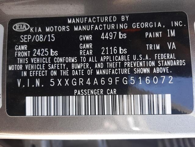 5XXGR4A69FG516072 KIA OPTIMA SX