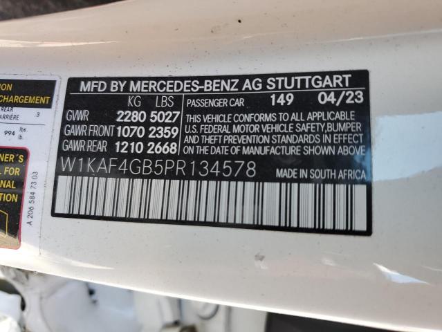 W1KAF4GB5PR134578 Mercedes-Benz C 300