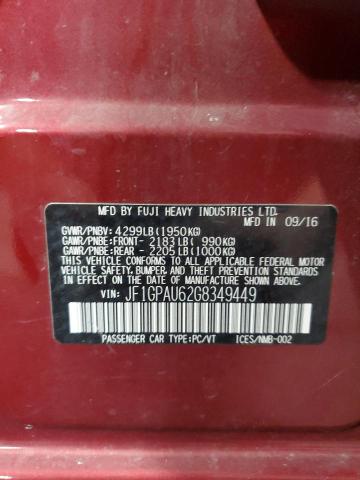 JF1GPAU62G8349449 Subaru Impreza Sport Limited