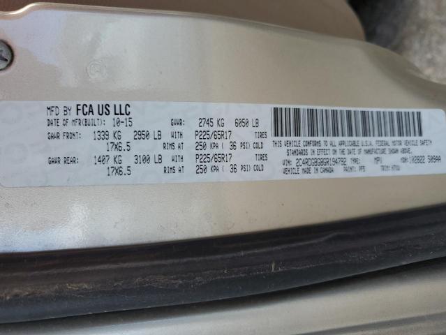 2C4RDGBG8GR194792 Dodge Grand Caravan Se