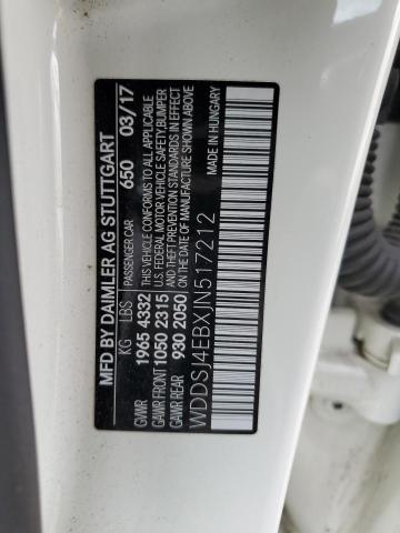 WDDSJ4EBXJN517212 Mercedes-Benz CLA 250