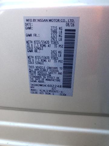 5N1DR2MM1HC602248 Nissan Pathfinder S