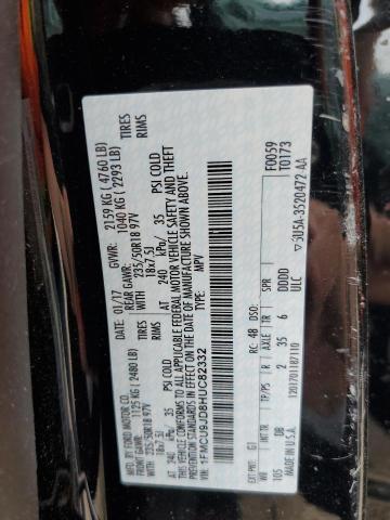1FMCU9JD8HUC82332 Ford Escape Titanium