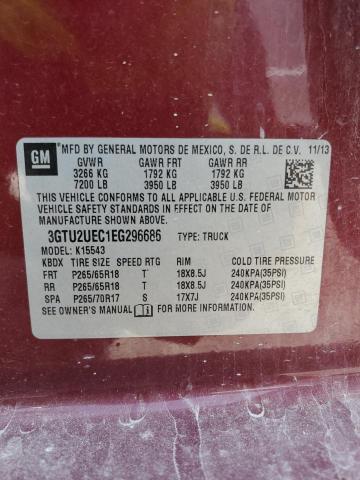 3GTU2UEC1EG296686 GMC Sierra K1500 Sle