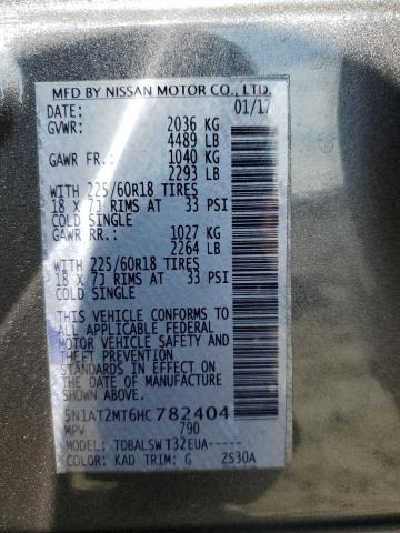 5N1AT2MT6HC782404 Nissan ROGUE S