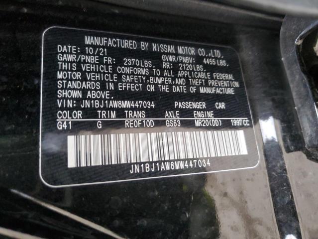 JN1BJ1AW8MW447034 Nissan Rogue Sport S