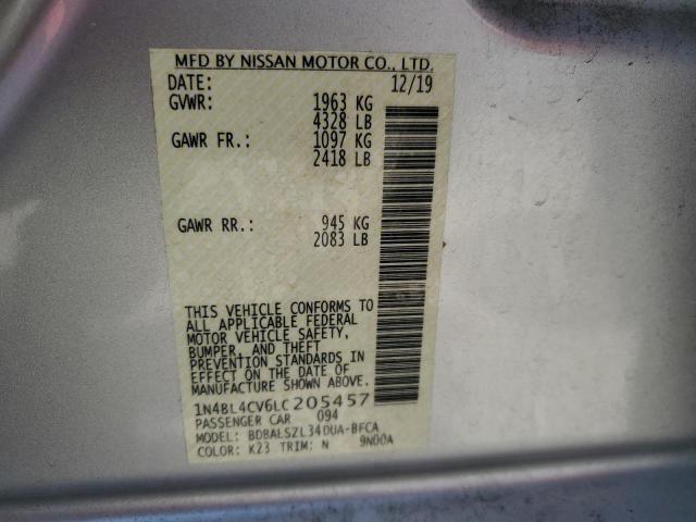 1N4BL4CV6LC205457 Nissan ALTIMA SR