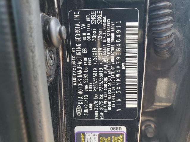 5XYKW4A79EG484911 KIA SORENTO SX