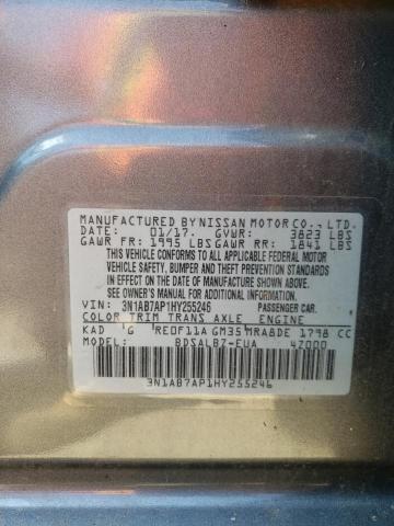 2017 NISSAN SENTRA S - 3N1AB7AP1HY255246