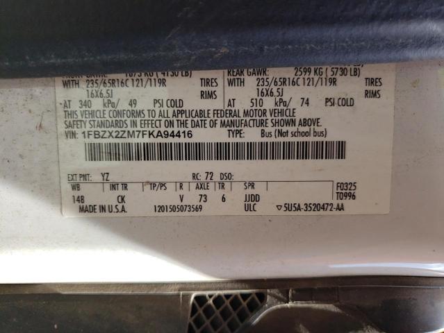 1FBZX2ZM7FKA94416 Ford Transit T-350