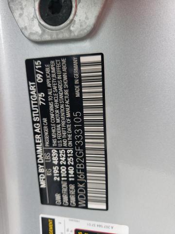 WDDKJ6FB2GF333105 Mercedes-Benz E 400