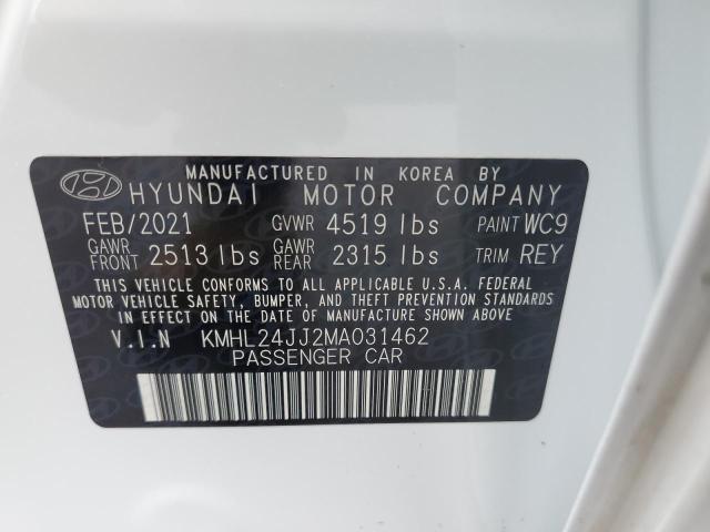 KMHL24JJ2MA031462 | 2021 Hyundai sonata hybrid