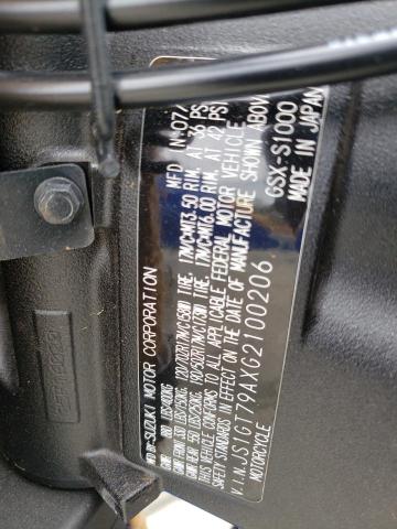 2016 SUZUKI GSX-S1000 - JS1GT79AXG2100206