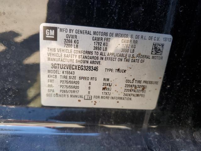3GTU2VECXEG328346 GMC Sierra K1500 Slt