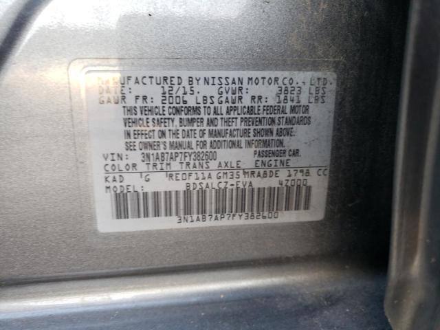 3N1AB7AP7FY382600 Nissan SENTRA S