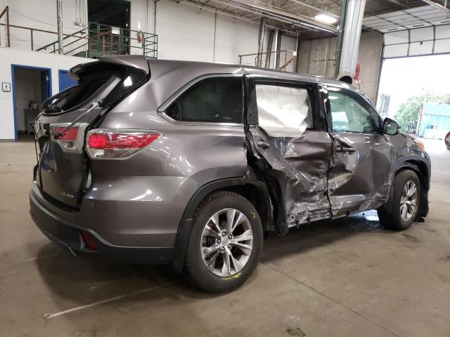 VIN 5TDBKRFH9ES016240 2014 Toyota Highlander, LE no.3