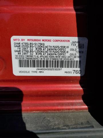 JA4AD2A32GZ032297 Mitsubishi Outlander Es