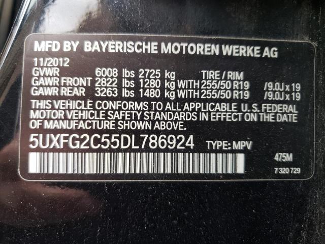 VIN 5UXFG2C55DL786924 2013 BMW X6, Xdrive35I no.12