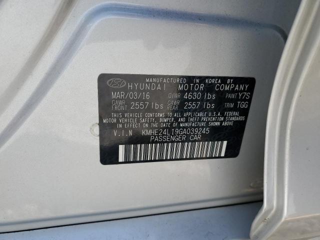 KMHE24L19GA039245 Hyundai SONATA HYBRID