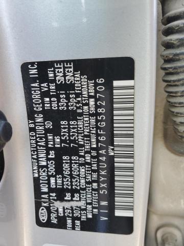 5XYKU4A76FG582706 KIA SORENTO EX