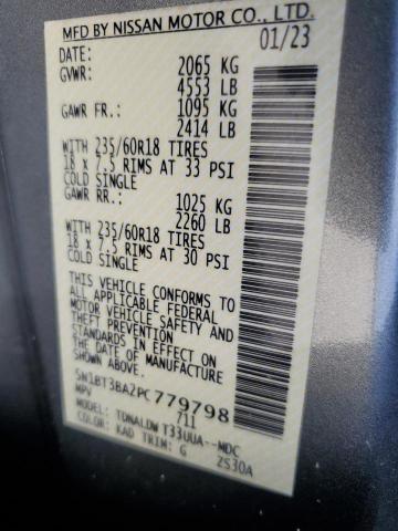 5N1BT3BA2PC779798 Nissan ROGUE SV