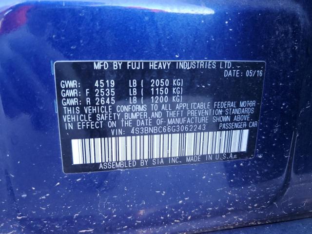 4S3BNBC66G3062243 Subaru Legacy 2.5i Premium