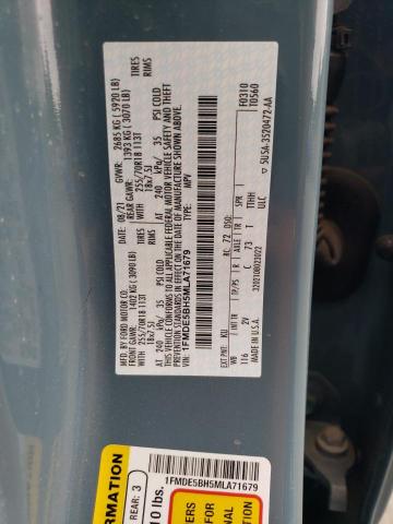 1FMDE5BH5MLA71679 Ford Bronco Base