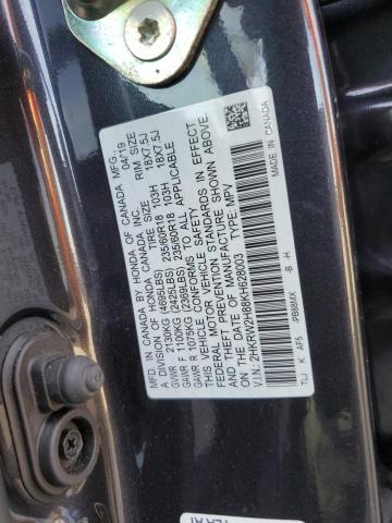 2HKRW2H88KH628003 Honda CRV CR-V EXL 13