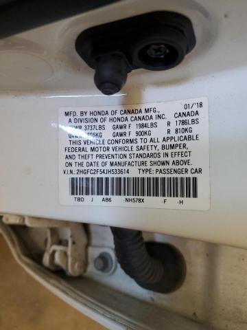 2HGFC2F54JH533614 Honda Civic Lx