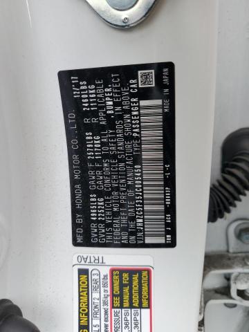 JHMZC5F35JC005450 Honda Clarity Touring
