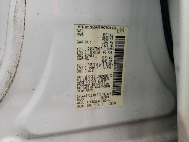 1N6AA1F11JN514643 Nissan TITAN XD S