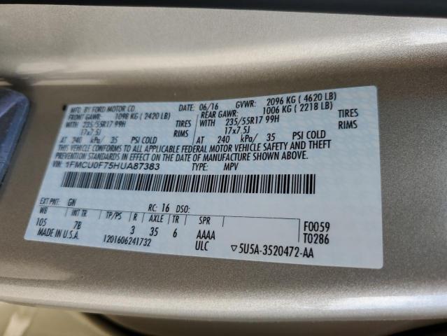 1FMCU0F75HUA87383 Ford ESCAPE S