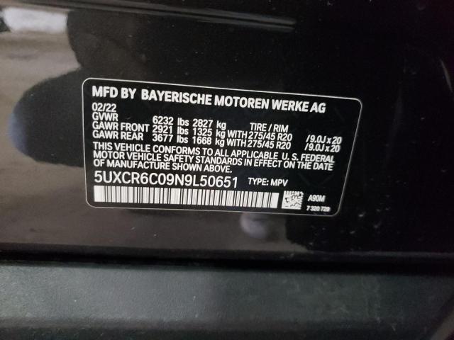 5UXCR6C09N9L50651 2022 BMW X5, photo no. 13