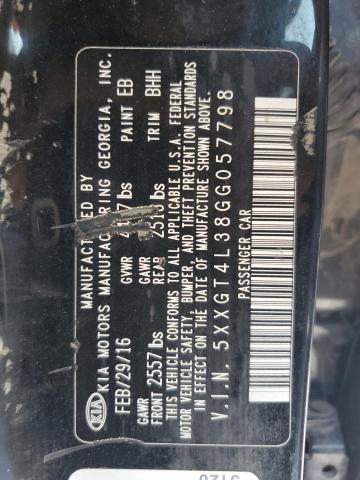 5XXGT4L38GG057798 KIA Optima Lx