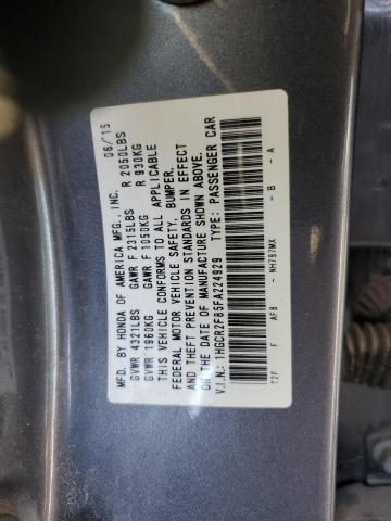 1HGCR2F85FA224929 | 2015 Honda accord exl